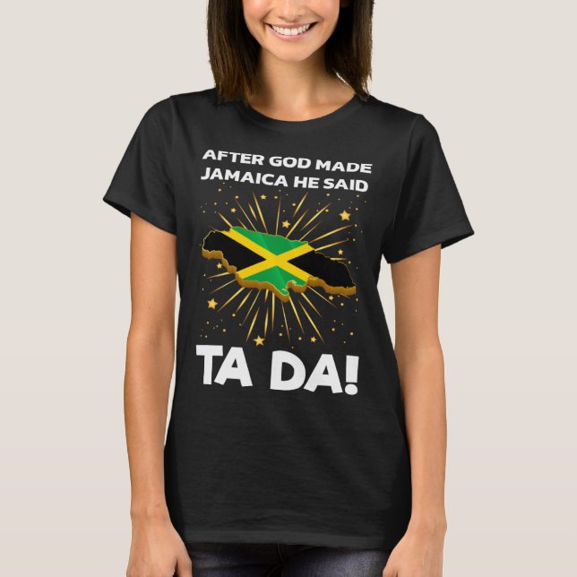Camiseta Jamaica Flag Map Jamaican (Anverso)