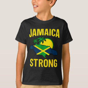 Camiseta Jamaica Fuerte Amo la Bandera Jamaicana Corazón Mu