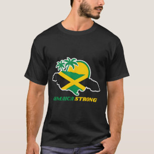 Camiseta Jamaica Fuerte Amo la Bandera Jamaicana Corazón Mu