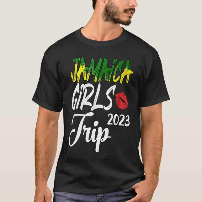 Camiseta Jamaica Girls Trip 2023 Women's Bachelorette RoadT (Anverso)