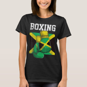 Camiseta Jamaica Guantes de boxeo Boxer Bandera jamaiquina