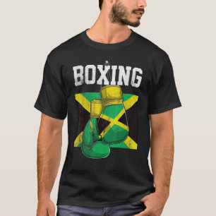 Camiseta Jamaica Guantes de boxeo Boxer Bandera jamaiquina