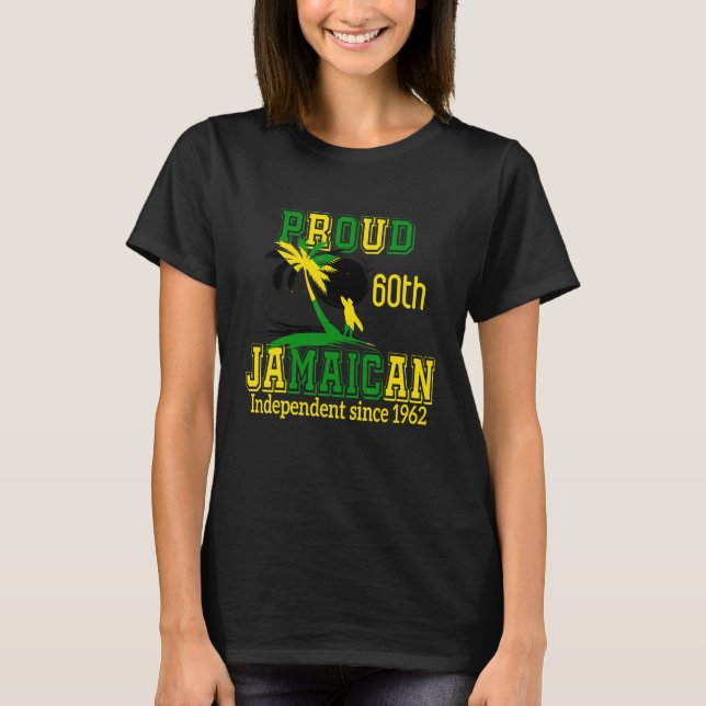 Camiseta Jamaica Independence Day 2022  Proud Jamaican 1962 (Anverso)