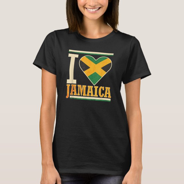 Camiseta Jamaica Jamaican Flag Love Fan 2 (Anverso)