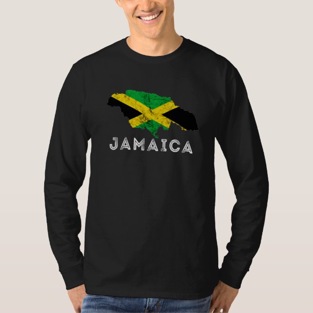 Camiseta Jamaica Kingston Jamaica Orgullo Mapa Caribe (Anverso)
