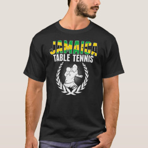 Camiseta Jamaica Mesa de Tenis Jamaiquino Ping Pong Apoyado
