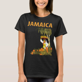 Camiseta Jamaica: Mujer con canasta