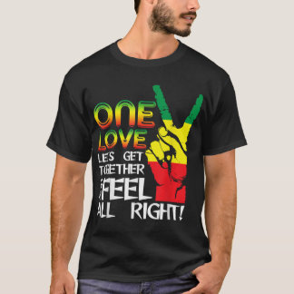 Camiseta Jamaica One Love Reggae Bandera del Orgullo de Mús