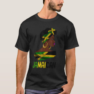 Camiseta Jamaica Orgullosa mujer jamaiquina Afro Jamaica Ne