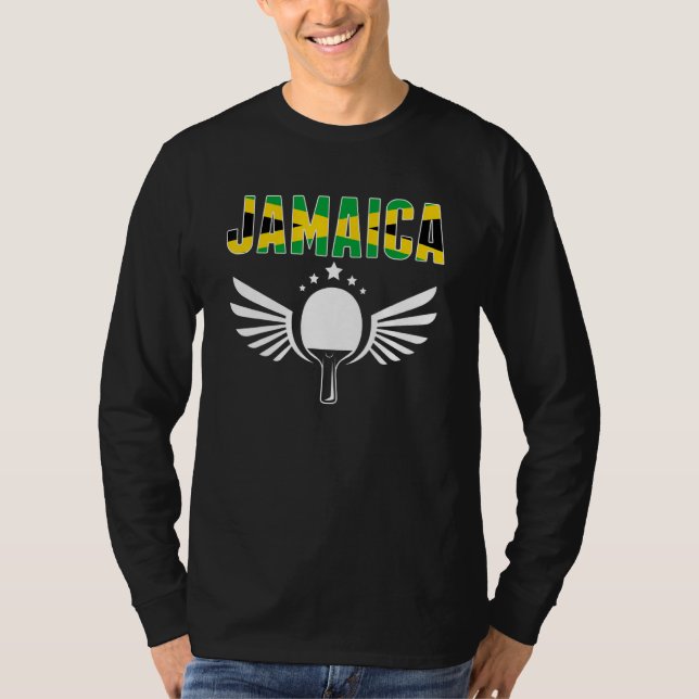 Camiseta Jamaica Ping Pong     Jamaican Table Tennis Suppor (Anverso)