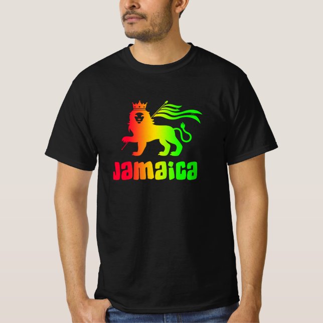 Camiseta Jamaica Rasta León (Anverso)