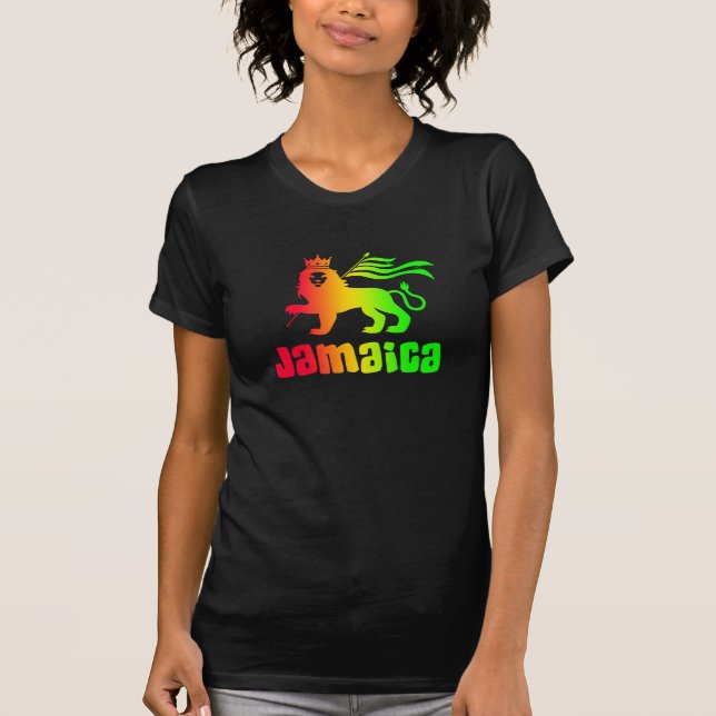 Camiseta Jamaica Rasta Lion T-Shirt (Anverso)