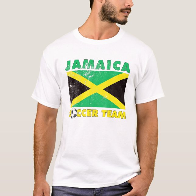 Camiseta Jamaica Soccer Team Supporter Jamaica Flag (Anverso)