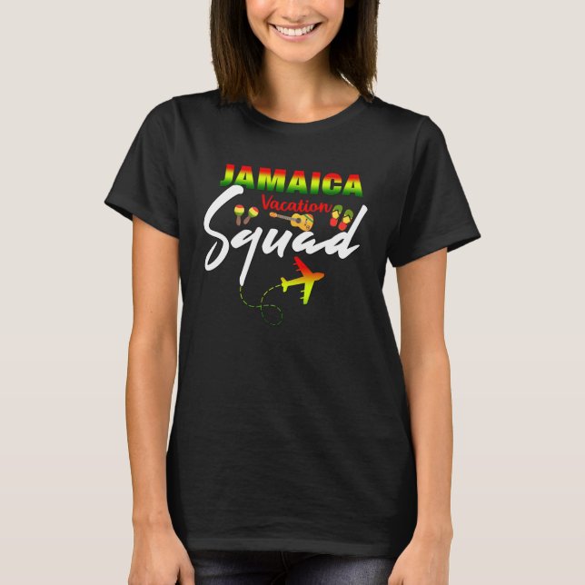 Camiseta Jamaica Travel Vacation Squad Group Matching (Anverso)