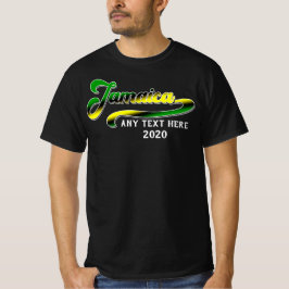 Camiseta Jamaica: Viaje en crucero de texto verde negro