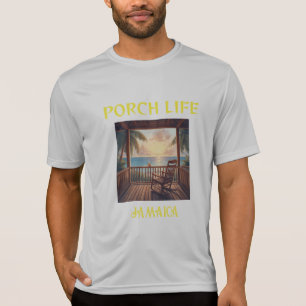 Camiseta Jamaica Vida en el porche amanecer matutino