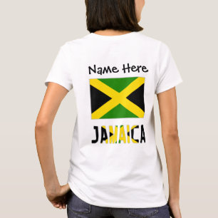 Camiseta Jamaica y bandera jamaicana con tu nombre
