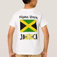 Jamaica y bandera jamaicana con tu nombre