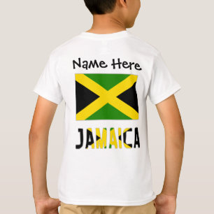 Camiseta Jamaica y bandera jamaicana con tu nombre
