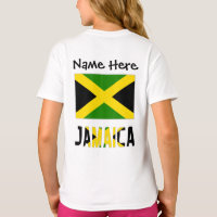 Jamaica y bandera jamaicana con tu nombre