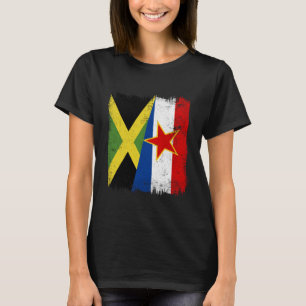 Camiseta Jamaica Yugoslavia Media bandera jamaicana yugosla