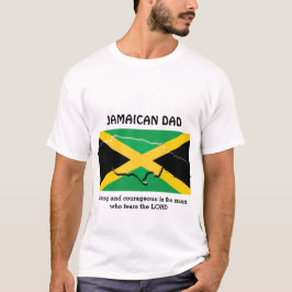 Camiseta JAMAICAN DAD Fuerte Y Valiente Personalizada