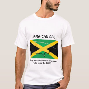 Camiseta JAMAICAN DAD Fuerte Y Valiente Personalizada