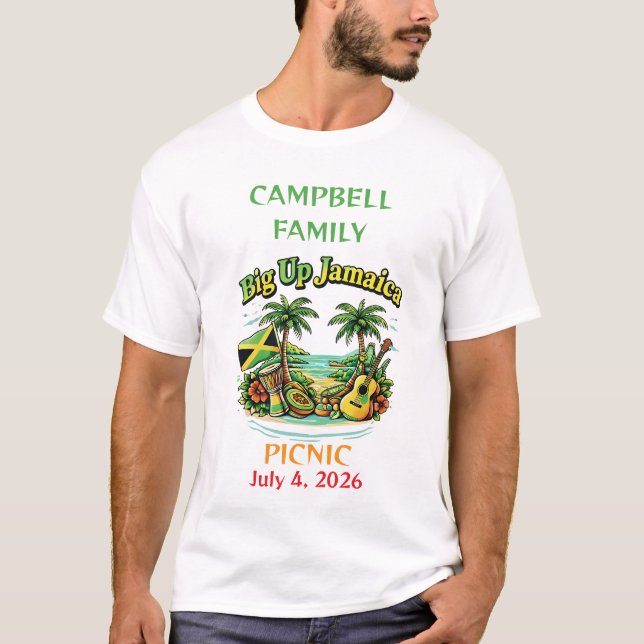 Camiseta Jamaican family picnic (Anverso)