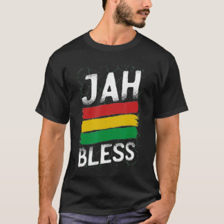 Camiseta Jamaican Flag Shirt Rastafarian Cool Rasta Jah Ble