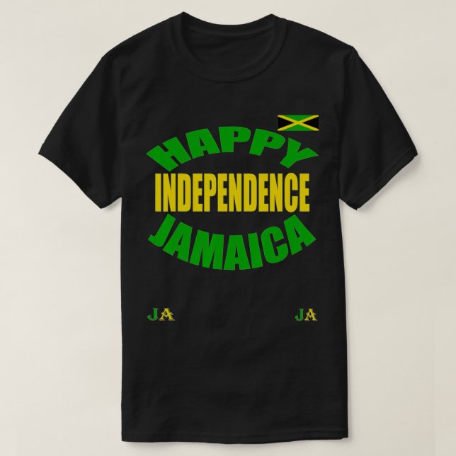 Camiseta Jamaican Happy Independence Jamaica  (Diseño del anverso)