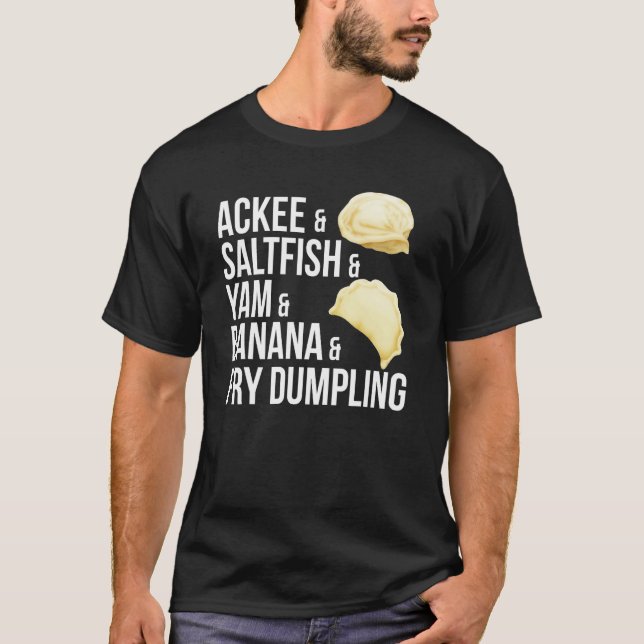 Camiseta Jamaican Heritage Yam Banana Fry Dumpling (Anverso)