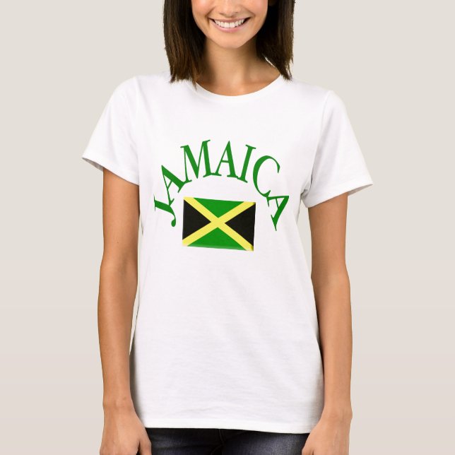 Camiseta JAMAICANA de la bandera (Anverso)