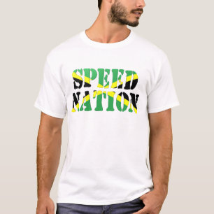 Camiseta jamaicana de la bandera de la nación de