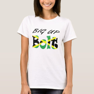 Camiseta jamaicana de la bandera del perno