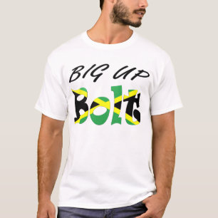 Camiseta jamaicana de la bandera del perno