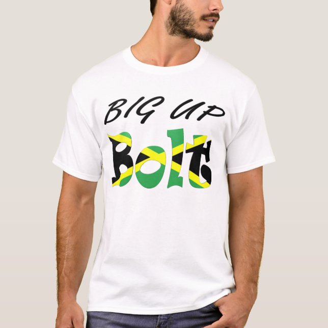 Camiseta jamaicana de la bandera del perno (Anverso)
