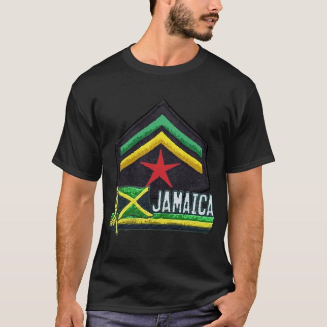 Camiseta jamaicana de Rasta de la bandera (Anverso)