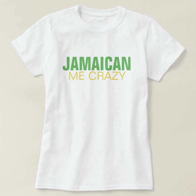 Camiseta Jamaicano yo loco (Diseño del anverso)