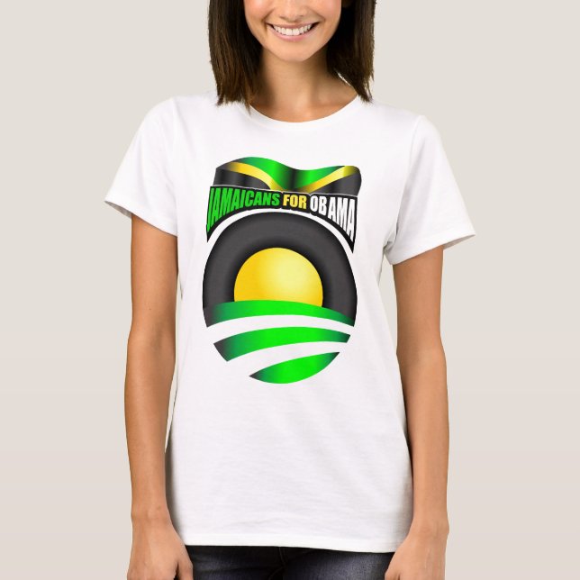 Camiseta Jamaicans para Obama (Anverso)
