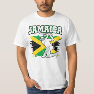 Camiseta jamaiquina de la bandera jamaiquina del c