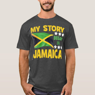 Camiseta Jamaiquinos Mi Historia Comenzó En Jamaica Orgullo