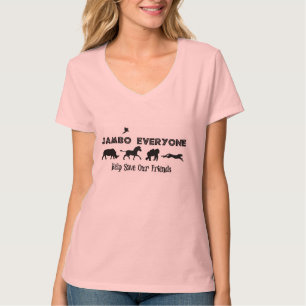 Camiseta Jambo cada uno ayuda ahorrar animales en peligro