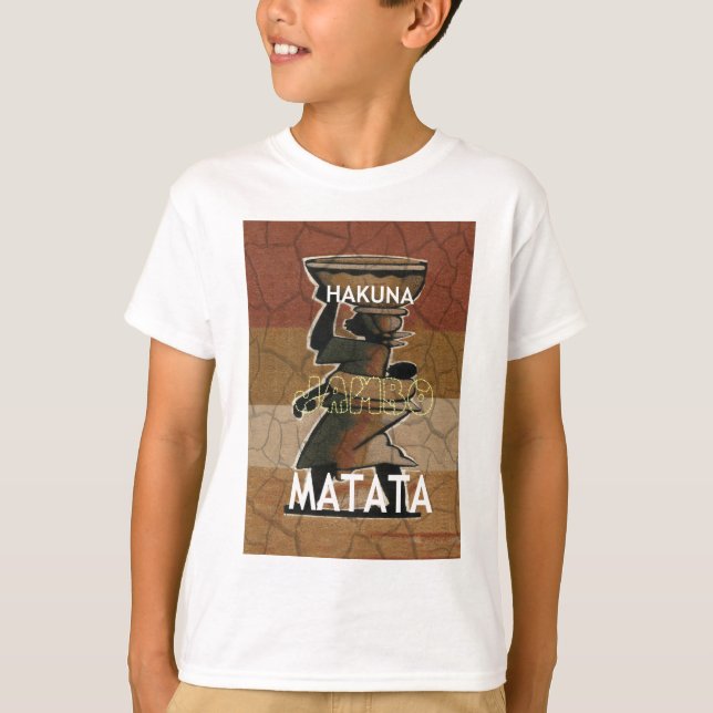 Camiseta Jambo Habari Hakuna Matata. (Anverso)