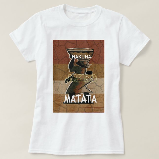 Camiseta Jambo Habari Hakuna Matata. (Diseño del anverso)