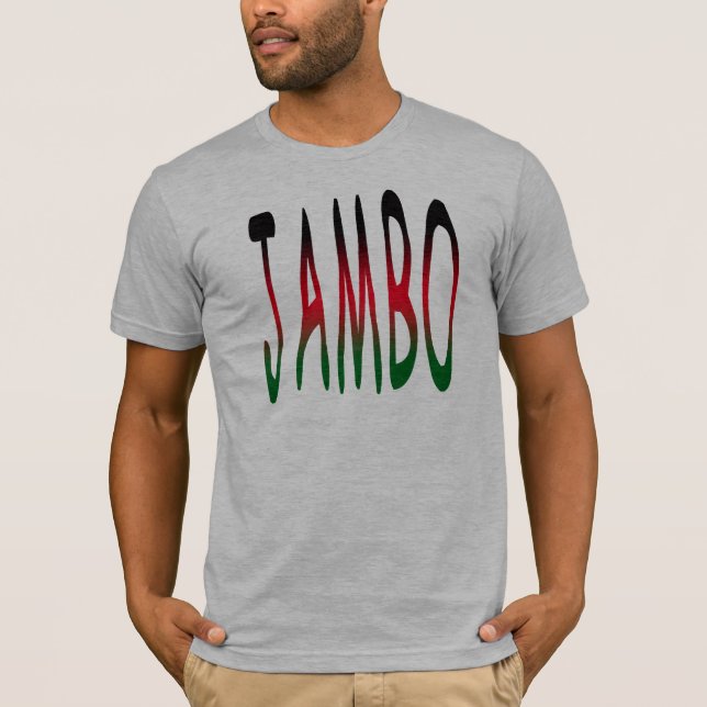 Camiseta Jambo (hallo - Swahili) (Anverso)