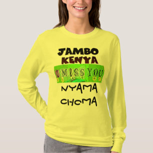 Camiseta Jambo Kenya Hakunamatata te extraño como Nyama cho