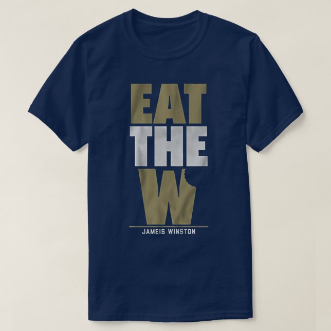 Camiseta Jameis Winston come el w (Diseño del anverso)