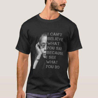 Camiseta James Baldwin no puedo creer lo que dices negro H