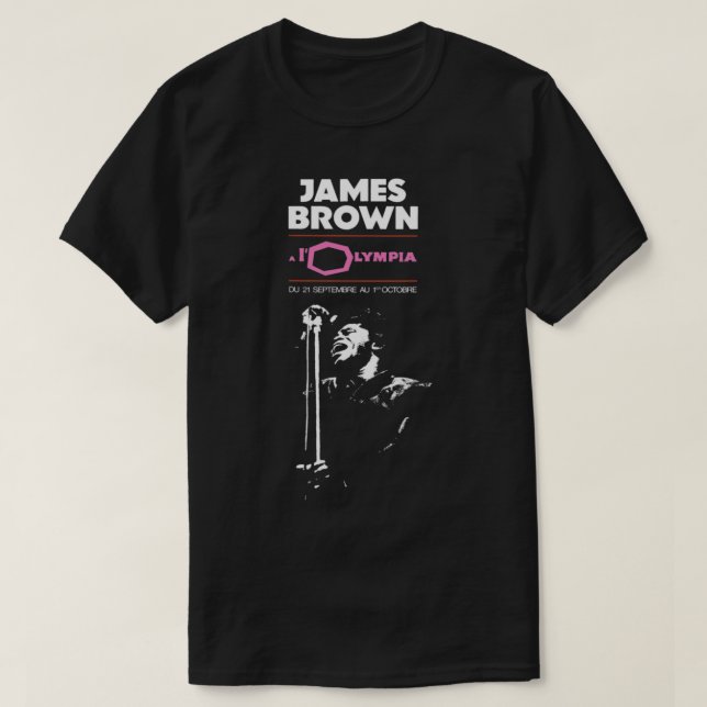 Camiseta James Brown - Paris Concert - Godfather of Soul Es (Diseño del anverso)