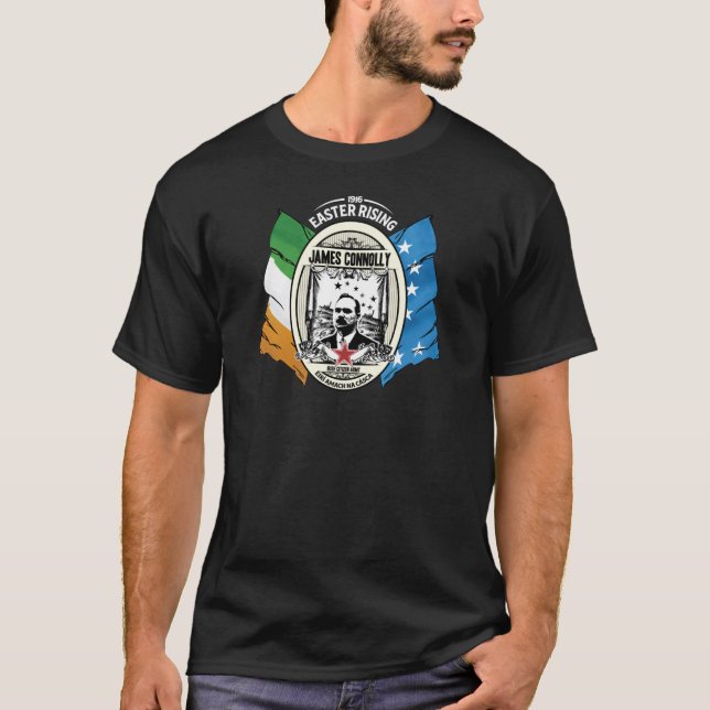 Camiseta James Connolly - Clásico T-Shir del Ejército Ciuda (Anverso)